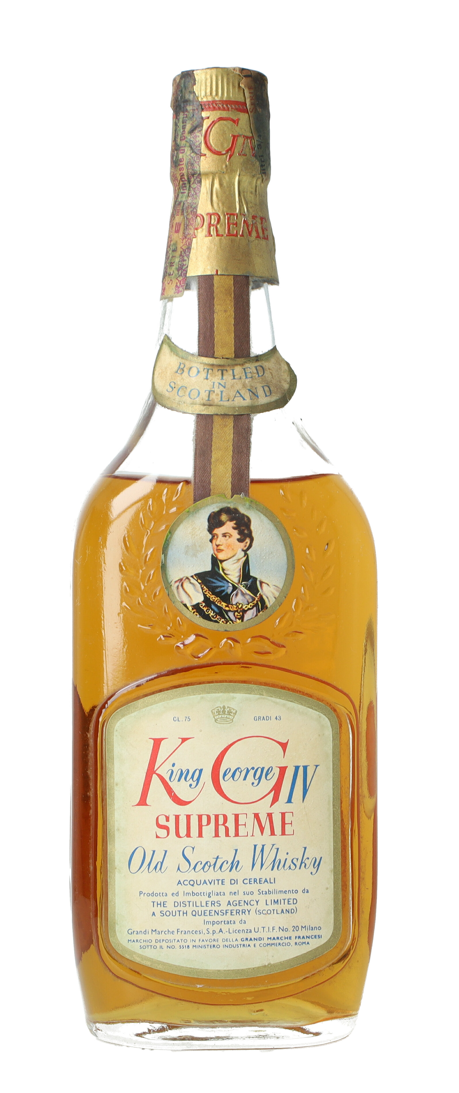 King George IV Blended Scotch Whisky Bot. in the 60'S /70's 75cl